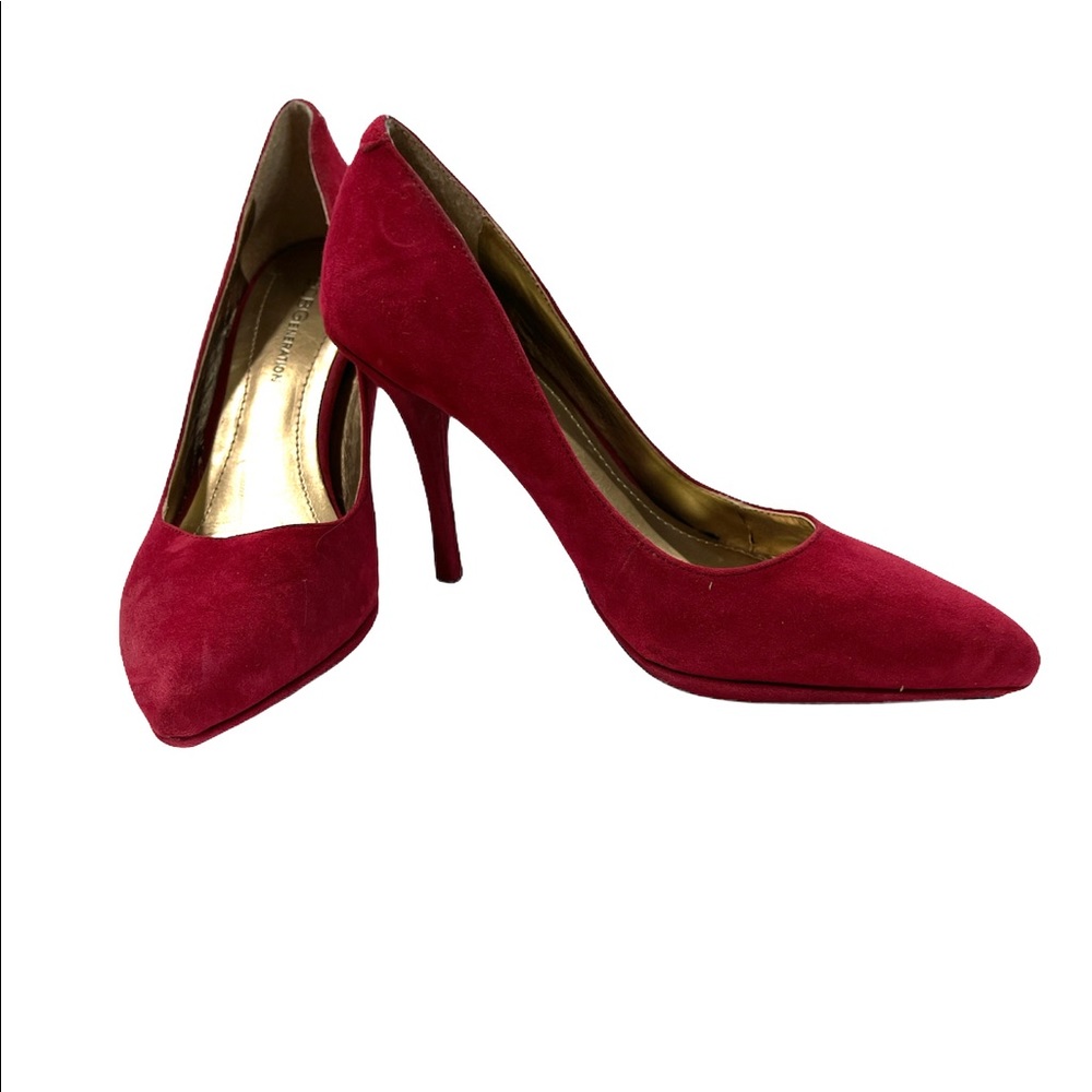 BCBG Red Suede Heels